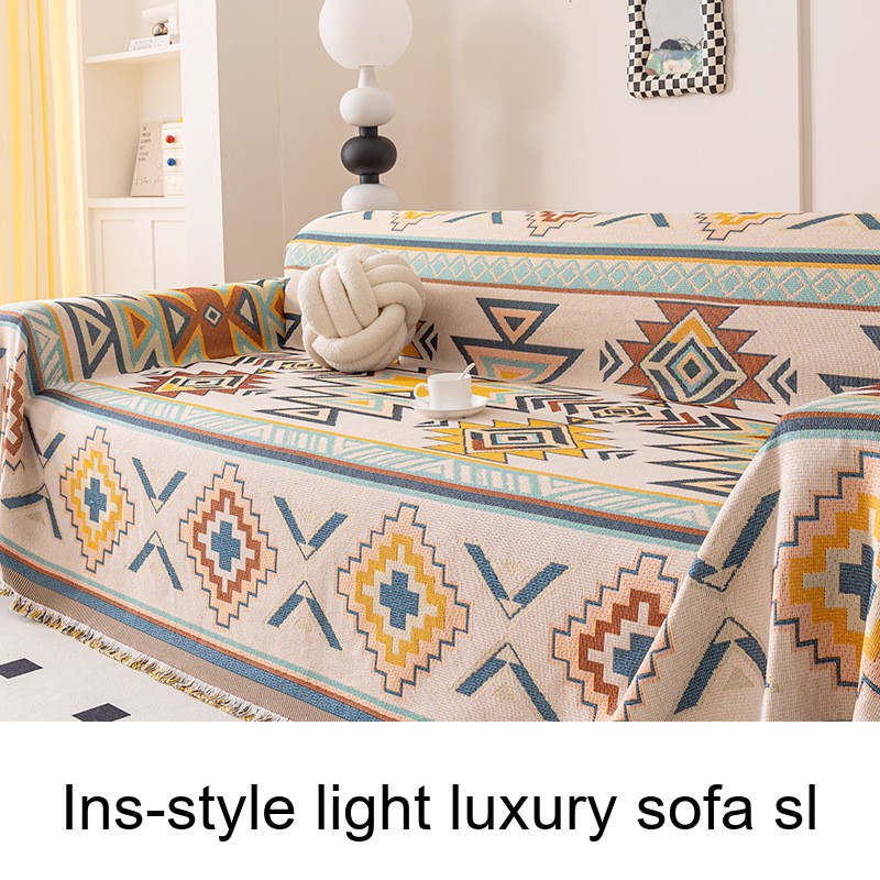 Ins-style Light Luxury Sofa Slipcover With Combination Cushion, 2026 Fabric_voghion.com