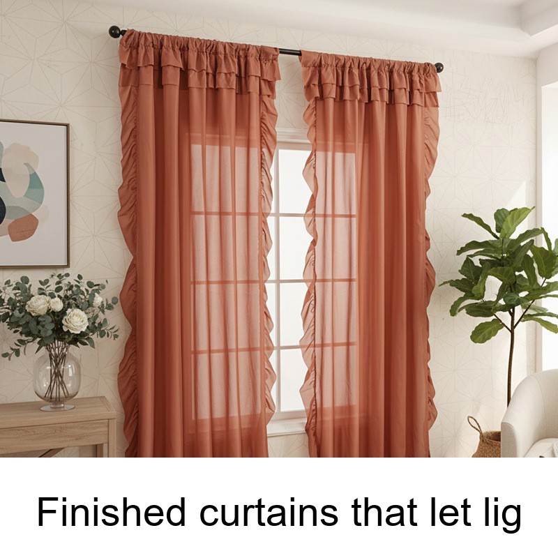 Finished Curtains Allowing Light Through But Not People For Balconies And Living Rooms_voghion.com