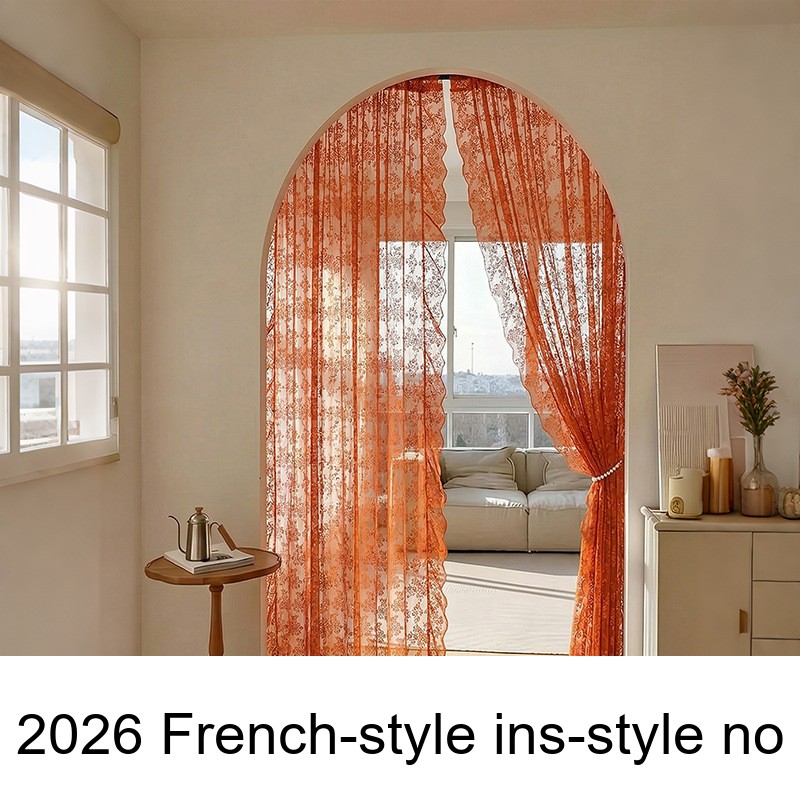 2026 French-style Ins-style No-drill Curtains For Bedroom Living Room Balcony Sheer_voghion.com