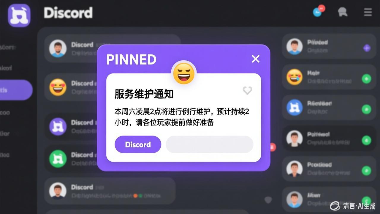 Discord群组公告和置顶消息使用技巧